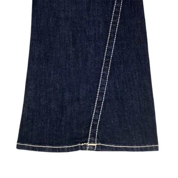 True Religion Bootcut Navy White Stitching Womens Size 29 - Picture 6 of 6